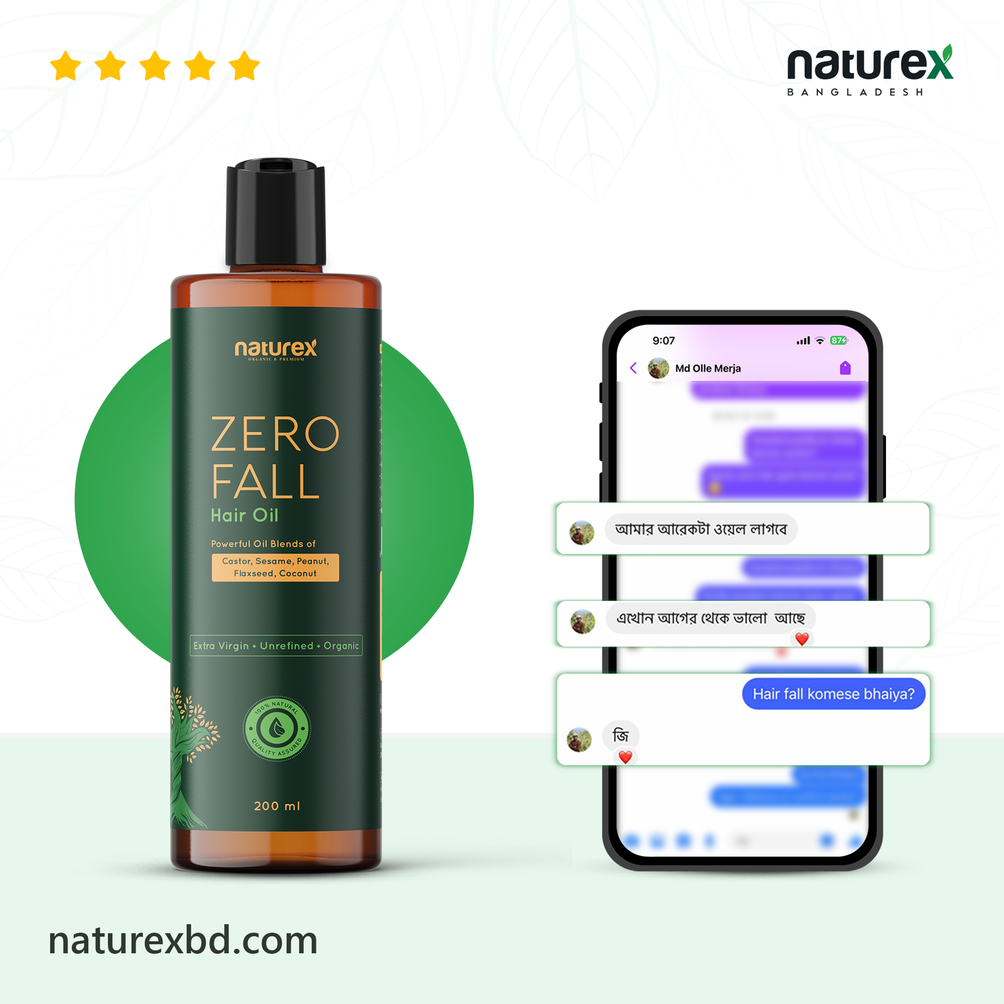 ZERO Fall Hair Oil-200ml