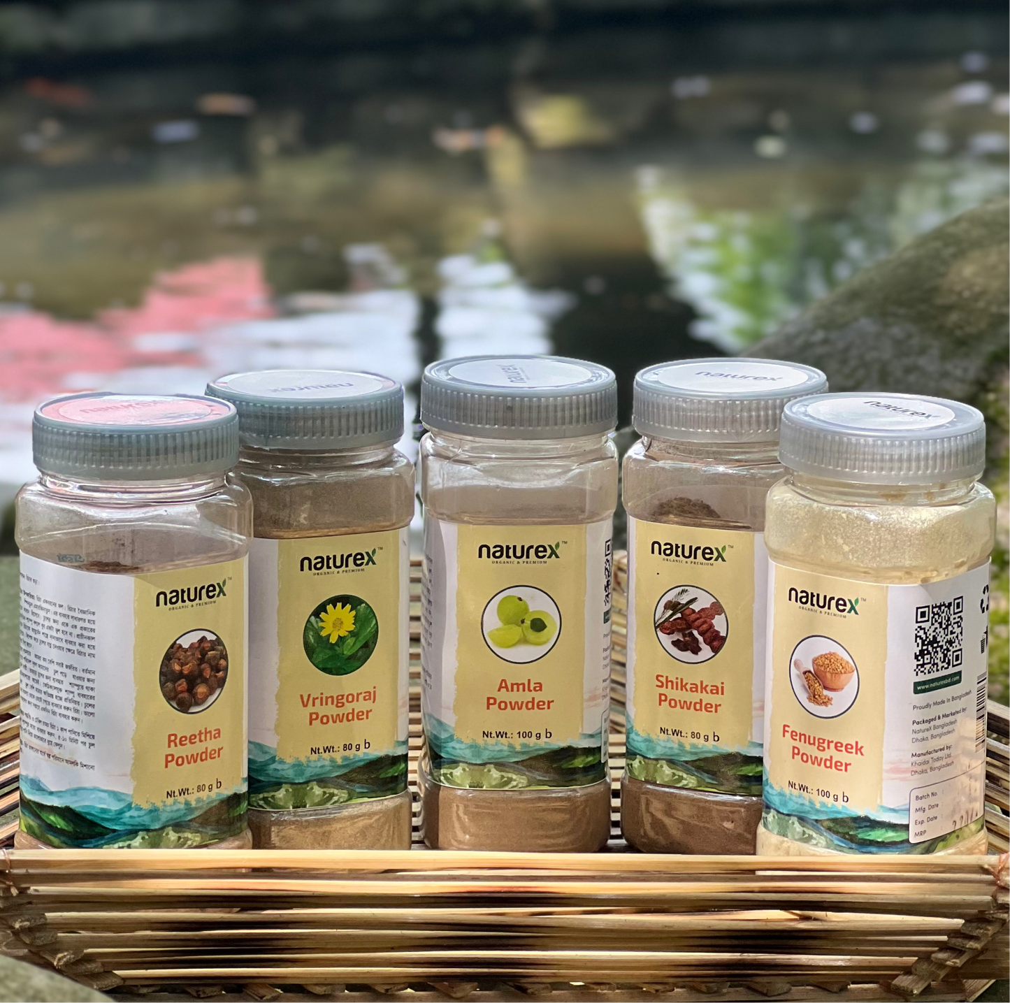 COMBO | GHOROA HAIR CARE-(2) Amla,Reetha,Shikakai,Bhringaraj,Methi- 440gm | 100% Natural đą